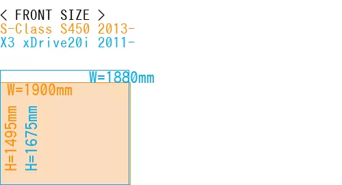 #S-Class S450 2013- + X3 xDrive20i 2011-